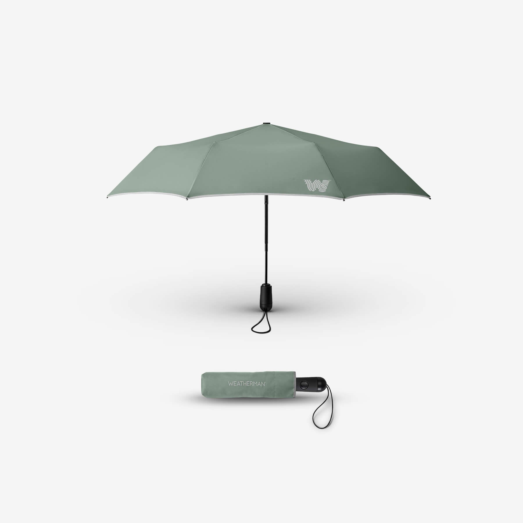 black travel umbrella
